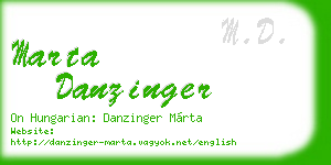 marta danzinger business card